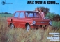 Preview: ZAZ 968 A 1200 Saporoshez Modelprogram 1974 Carbrochure (9714)